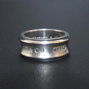 Tiffany & Co 1837 Ring 925 SV Titanium No 12 Silver